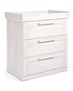 Atlas 4 Piece Cotbed with Dresser Changer, Wardrobe, and Premium Dual Core Mattress Set- White image number 7